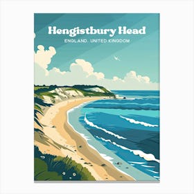 Hengistbury Head Dorset England Travel Art Canvas Print