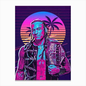 Damien Priest 80s Retro Canvas Print