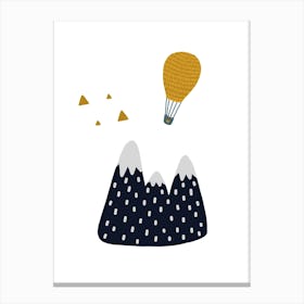 Little Explorer Hot Air Balloon Canvas Print