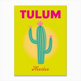 Tulum Mexico Travel Print Canvas Print