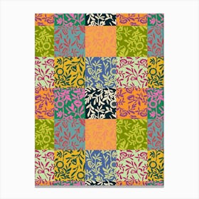 Patchwork Fabric Canvas Print