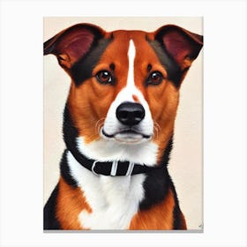 Basenji 4 Watercolour dog Canvas Print