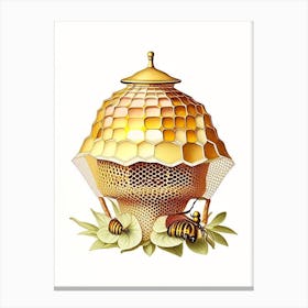 Nectar Honey 2 Beehive Vintage Canvas Print