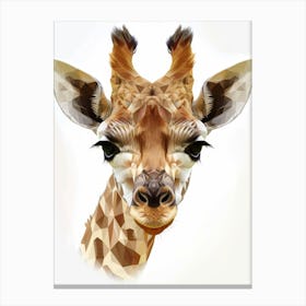 Giraffe Portrait 2 Canvas Print