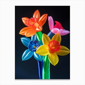 Bright Inflatable Flowers Daffodil 2 Canvas Print