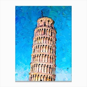 Leaning Tower Of Pisa Canvas Print