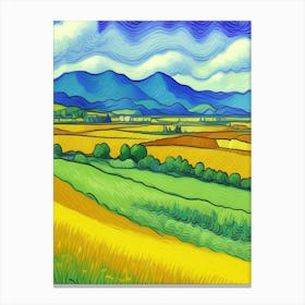 Landscape By Person Canvas Print