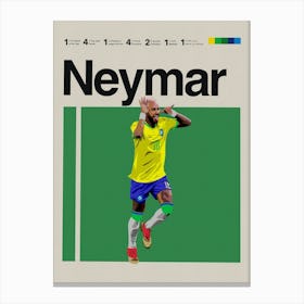 Neymar Inspired Canvas Print