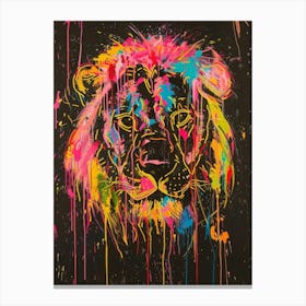 Colorful Lion 1 Canvas Print