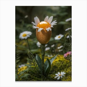 Egg Flower in Nature Canvas Print