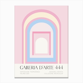 Galleria D'Arte 444 Geometric Arches 1 Canvas Print