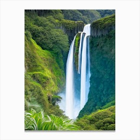 Kaihūrāngu Falls, New Zealand Majestic, Beautiful & Classic (2) Canvas Print