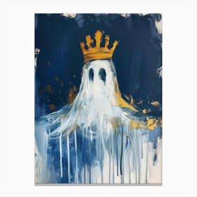 Ghost With Crown 2 Canvas Print