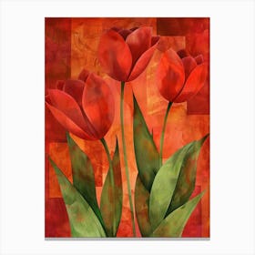 Red Tulips 18 Canvas Print