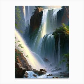 Huangguoshu Waterfall, China Peaceful Oil Art  Canvas Print