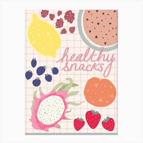 Healthy Snacks Kitchen Stampe su tela