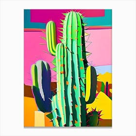 Nopal Cactus Modern Abstract Pop 2 Canvas Print