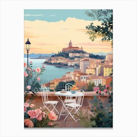 Nice France 6 Illustration Canvas Print