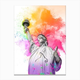 Statue Of Liberty In New York City 3 Canvas Print