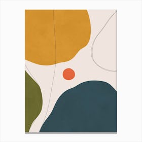 Abstract minimalist strokes 3 Canvas Print