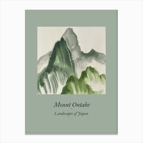 Landscapes Of Japan Mount Ontake 62 Canvas Print