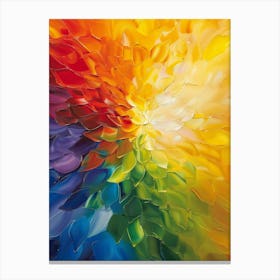 Rainbow Flower Canvas Print