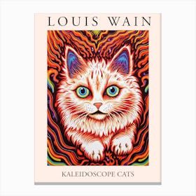 Louis Wain, Kaleidoscope Cats Poster 15 Canvas Print