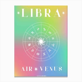 Libra Horoscope Canvas Print