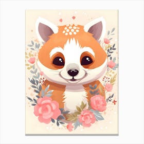 Cute Red Panda Canvas Print