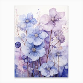 Blue Flowers Canvas Print