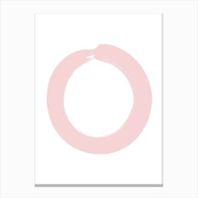 Pale Pink O Canvas Print