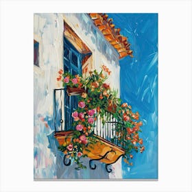 Balcony Painting In Almeria 3 Canvas Print