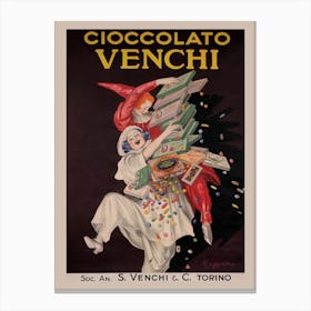 Cioccolato Venchi Leonetto Cappiello Canvas Print