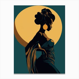 Afro-American Woman 10 Canvas Print