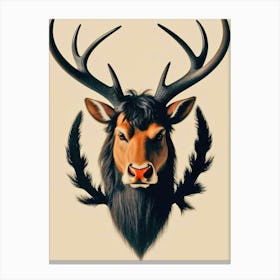 Deer Head 44 Canvas Print