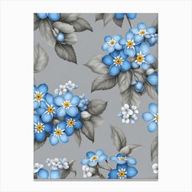 Forget Me Not Flowers 2 Canvas Print