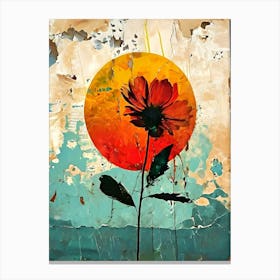 Sunset Flower Canvas Print