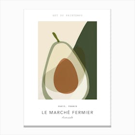 Avocado Le Marche Fermier Poster 4 Canvas Print