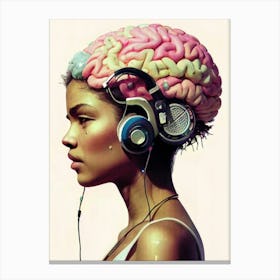 Brain Painting Canvas Print
