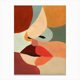 Abstract Of A Woman'S Face 3 Canvas Print