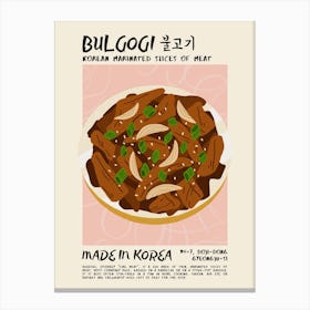 Bulgogi Canvas Print