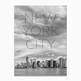 NYC Lower Manhattan And Hudson River Canvas Print