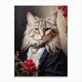 Victorian Cat 1 Canvas Print