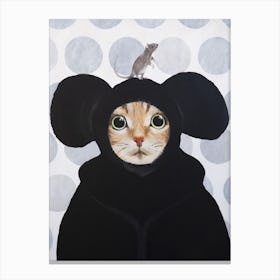 Cat And Mouse Canvas Print