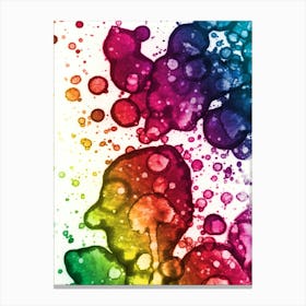 Alcohol Ink All Colors 2 Canvas Print