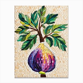 Fig Mosaic Art Canvas Print