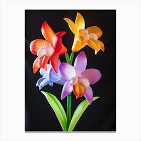 Bright Inflatable Flowers Monkey Orchid 1 Canvas Print
