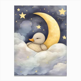 Sleeping Baby Duckling 2 Canvas Print