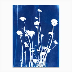 Blue Wild Flowers Canvas Print