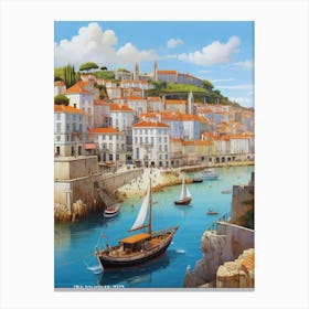 Portuguese Town Canvas Print